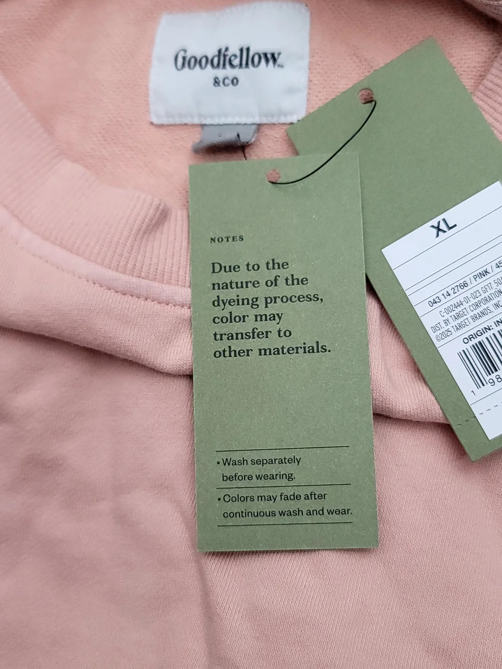 Goodfellow & Co Men’s Crewneck Sweater - Light Pink